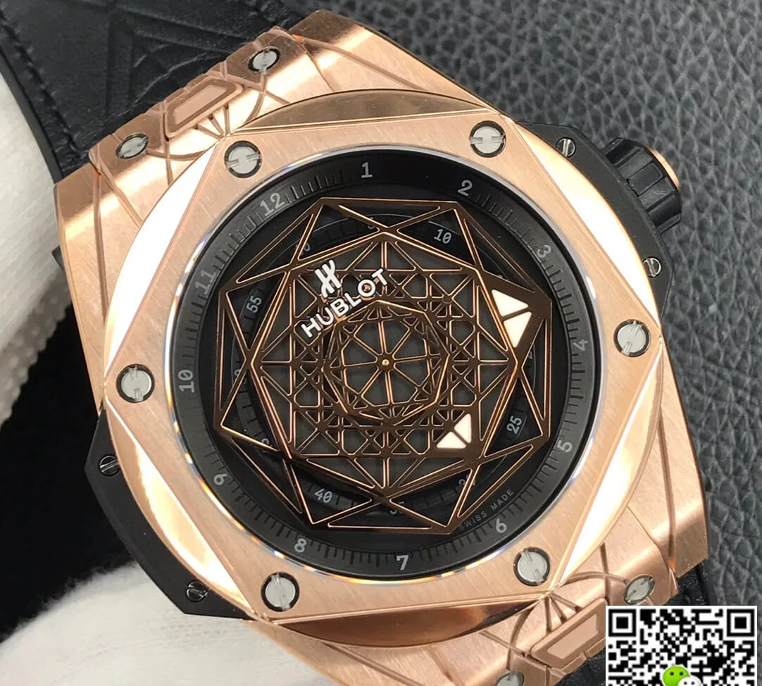 Hublot Big Bang 415.OX.1118.VR.MXM17 WWF Factory 1:1 Best Edition Replica Watch Black Strap